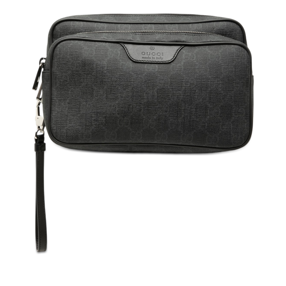 Pre-Loved Gucci GG Supreme Clutch - Picture 1 of 7